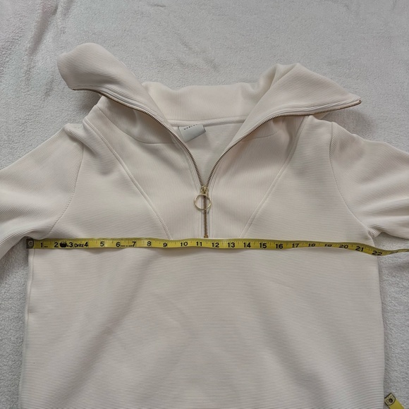 Varley Vine Ottoman Half Zip Pullover Ivory - Picture 11 of 11